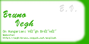 bruno vegh business card